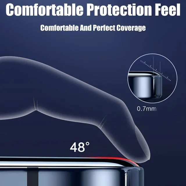 Alt view image 6 of 7 - [2Pack] Full Coverage Glass Screen Protector for iPhone 14 Pro Max 6.7 iPhone 14 Pro Max Tempered Glass Screen Protector with 9H Hardness/Dust Free/Bubble Free/Case Friendly