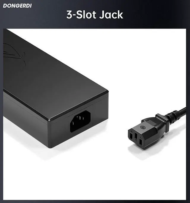 Alt view image 3 of 7 - 180W AC Charger Fit for Asus Tuf Gaming F15 F17 A15 A17 FA506 FA706 FX505D FX505G FX506L FX705G FX705D, ASUS ADP-180TB H Adapter Power Supply
