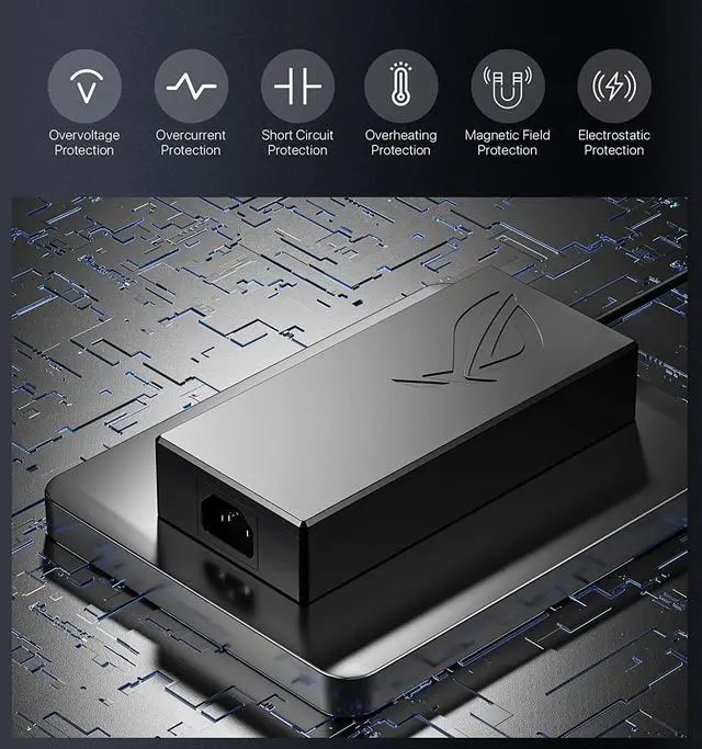 Alt view image 6 of 7 - 180W AC Charger Fit for Asus Tuf Gaming F15 F17 A15 A17 FA506 FA706 FX505D FX505G FX506L FX705G FX705D, ASUS ADP-180TB H Adapter Power Supply