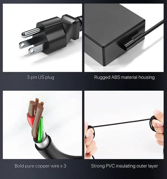 Alt view image 5 of 7 - 20V 6A 120W Laptop Charger Fit for ASUS Zenbook Flip 15 Q528EH Q538EI UX534F Q537F Q547F Q536F Q506 Q546F Power Cord Adapter Supply