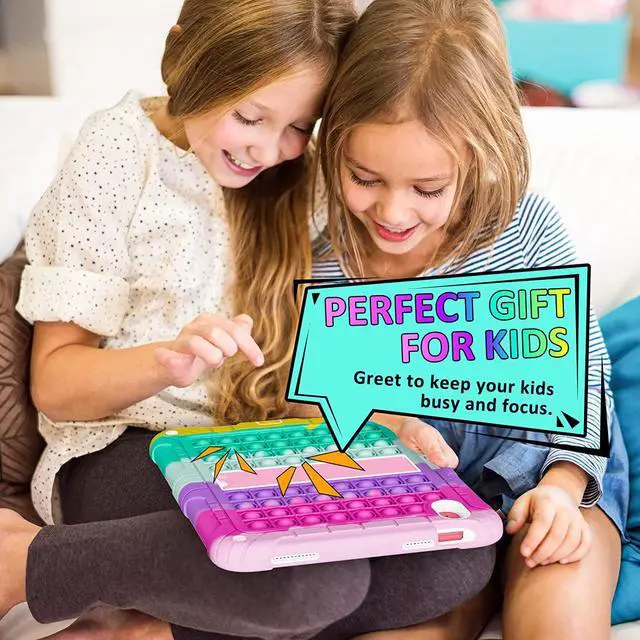 Alt view image 3 of 7 - New iPad 10th Generation 10.9 inch 2022 Case for Kids, Shockproof Rugged Protective with Pencil Holder Kickstand & Shoulder Strap for iPad 10.9 Inch 2022 Release Kids Children (Pink)