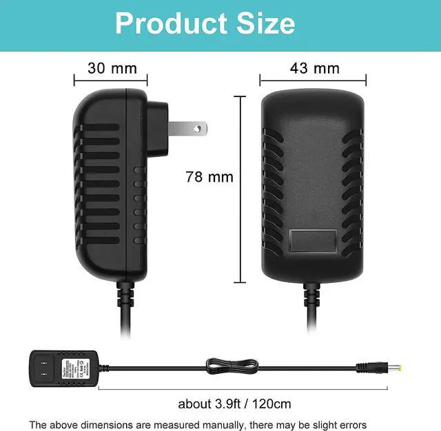 Alt view image 2 of 6 - AC Adapter 15V 2A AC 100-240V 50-60Hz to DC 15V 2A 30W DC Power Supply Charger 15V 30W 2A Ac Adapter Charger with 5.5 x 2.5mm Plug (15V 2A-CE)