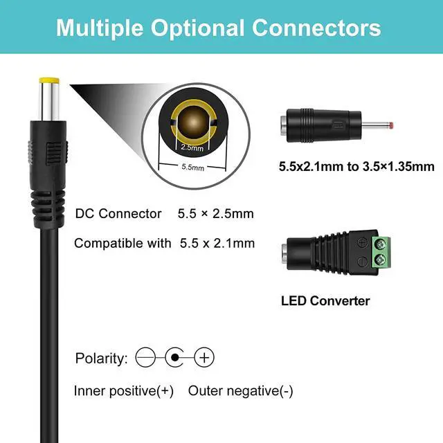 Alt view image 3 of 6 - AC Adapter 15V 2A AC 100-240V 50-60Hz to DC 15V 2A 30W DC Power Supply Charger 15V 30W 2A Ac Adapter Charger with 5.5 x 2.5mm Plug (15V 2A-CE)