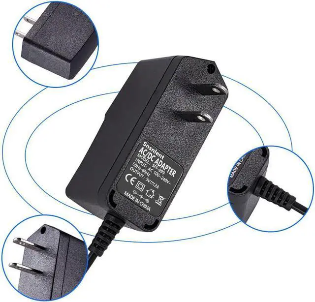 Alt view image 7 of 7 - 5V 2A AC DC Adapter with 5.5 x 2.5mm Charger US Plug 5V 2A Power Adapter 5V 2A 1A Switching Power Adapter 5V 2000ma Switching Power Supply Charger DC Connector Jack 5.5mmx2.1mm