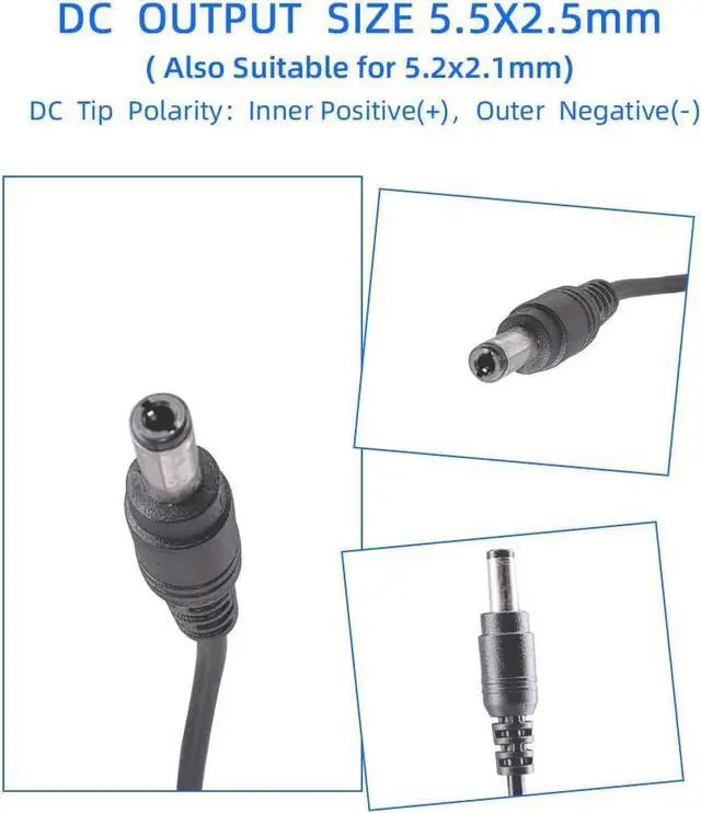 Alt view image 3 of 6 - 9 Volt 2A Power Adapter Supply 9V Power Supply 2A Transformer 9V Power Supply 18 Watt (2 Amp) LED Power Supply 2.1mm X 5.5mm Wall Plug