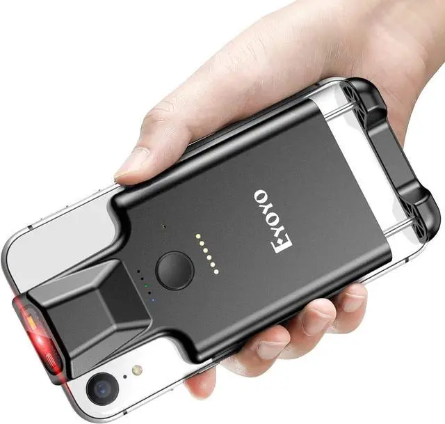 Main image of Upgraded Eyoyo QR Code Scanner Bluetooth Android Barcode Scanner, Portable Back Clip Wireless 1D 2D UPC   Inventory Barcode Reader PDF417 Data Matrix Code Compatible with iPhone, Android Phone
