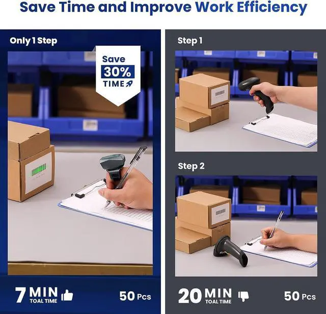 Alt view image 4 of 7 - Eyoyo 2D QR Ring Barcode Scanner, Wearable Finger 3-in-1 USB Wired & 2.4G Wireless & Bluetooth Scanner, Left & Right Hand Wearable, Image 1D Warehouse Inventory Bar Code Reader for Android, iOS iPhone