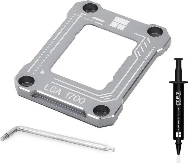 Main image of Thermalright intel12th 13th generation LGA1700 anti-bending buckle,curved pressure plate,CPU fixing buckle,CPU stress bending correction fixer, fully fitted and fixed without trace installation (gray)