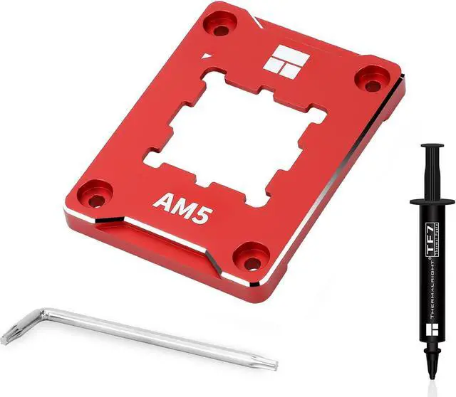 Main image of ASF-RED AM5 CPU Holder, Corrective Anti-Bending Fixing Frame, AM5 Full-fit Fixed Non-Marking Mounter, AM5 Anti-Bending Contact Frame, CPU Cooler Standard.