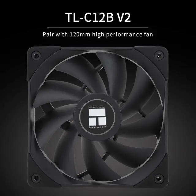 Alt view image 5 of 6 - PS120SE CPU Air Cooler, 7 Heat Pipes CPU Cooler,Dual 120mm TL-C12B V2 PWM Fan, AGHP 4.0 Technology, S-FDB Bearing, for AMD AM4 AM5/Intel 1700/1150/1151/1200/1851, PC Cooler