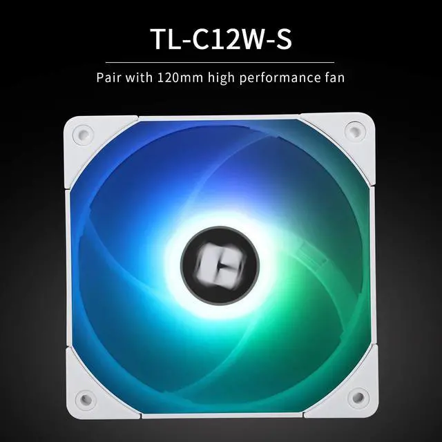 Alt view image 5 of 6 - Peerless Assassin 120 White ARGB CPU Air Cooler,6 Heat Pipes,TL-C12W-S PWM Fan,Aluminium Heatsink Cover, AGHP Technology,for AMD AM4/AM5/Intel LGA 1700/115X/1200/2011/1851