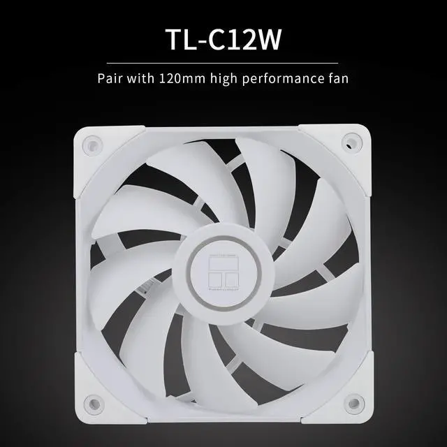 Alt view image 5 of 6 - Peerless Assassin 120 White CPU Air Cooler, 6 Heat Pipes,TL-C12W PWM Fan,Aluminium Heatsink Cover, AGHP Technology, for AMD AM4/AM5/Intel LGA 1700/115X/1851/1200/2066/2011 (PA120 White)