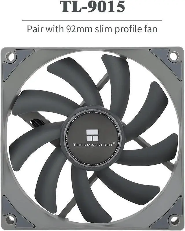 Alt view image 5 of 6 - AXP90 X47 Low Profile CPU Cooler, with 92mm TL-9015 Slim PWM Fan, ITX CPU Cooelr Fan, 47mm Height,for AMD AM4 AM5/Intel 1150/1151/1155/11851/1200/1700(AXP90 X47)