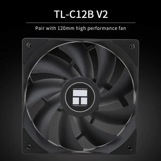 Alt view image 5 of 6 - Phantom Spirit 120 CPU Air Cooler, 7 Heat Pipes CPU Cooler,Dual 120mm TL-C12B V2 PWM Fan, AGHP 4.0 Technology,S-FDB Bearing,for AMD AM4 AM5/Intel 1700/115X/1851/1200/2011,(PS120)