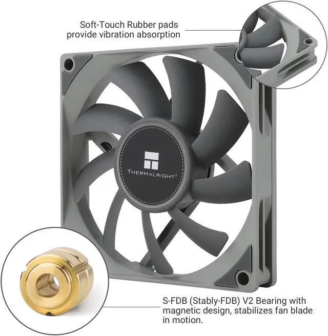 Alt view image 4 of 7 - TL-8015 CPU Fan Computer case Fan Quiet 4pin PWM PC Fan, 15mm Slimline Cooler Fan, 2200RPM Speed, 80mm CPU Cooling Fan