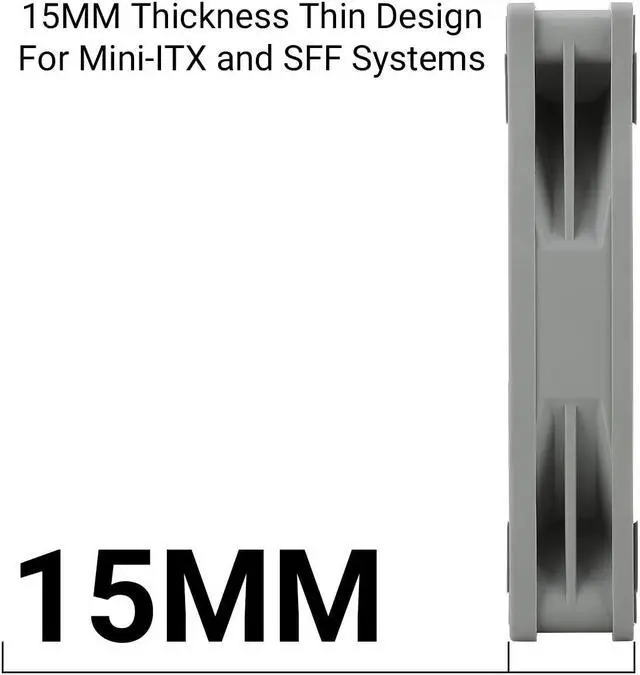 Alt view image 6 of 7 - TL-8015 CPU Fan Computer case Fan Quiet 4pin PWM PC Fan, 15mm Slimline Cooler Fan, 2200RPM Speed, 80mm CPU Cooling Fan