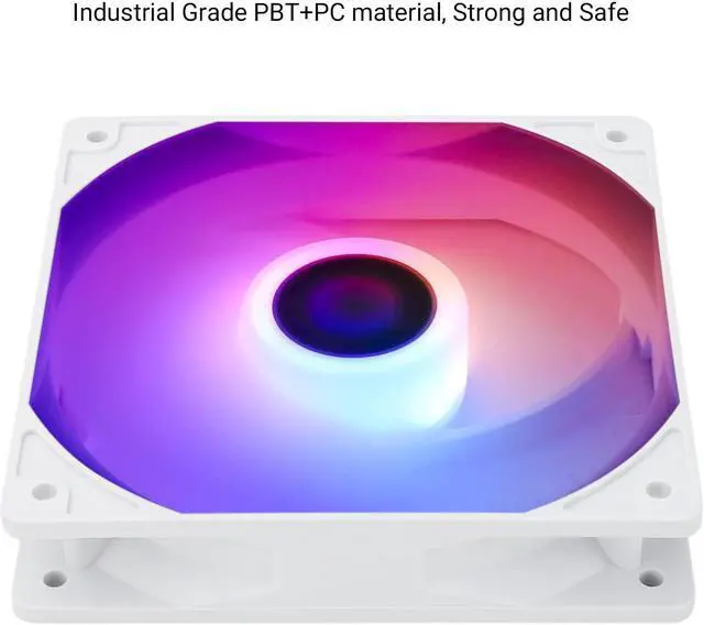 Alt view image 5 of 6 - Thermalright TL-C12CW-S CPU Fan 120mm White ARGB Case Cooler Fan, 4pin PWM Silent Computer Fan with S-FDB Bearing Included, up to 1550RPM Cooling Fan