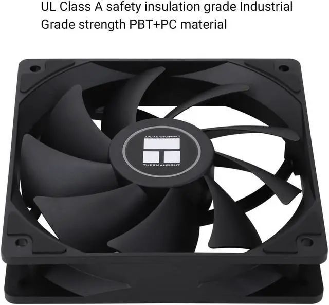 Alt view image 4 of 6 - Thermalright TL-C12C CPU Fan 120mm Case Cooler Fan, 4Pin PWM Silent Computer Fan with S-FDB Bearing Included, up to 1550RPM Cooling Fan