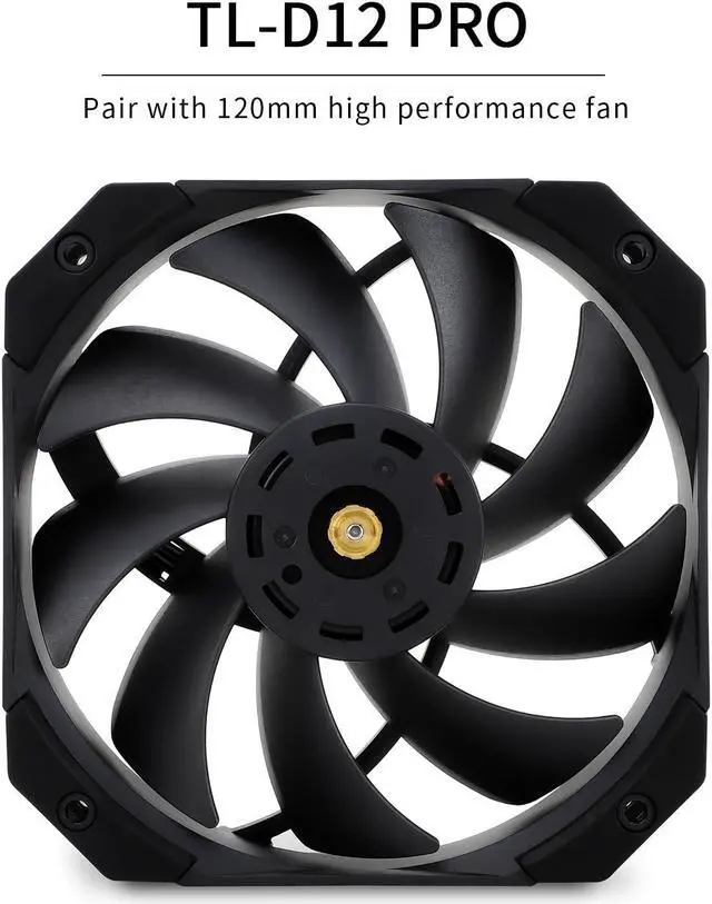 Alt view image 5 of 6 - Thermalright Silver Soul 135 Black CPU Cooler Dual Towers, 6 Heat Pipes, 135MM Hight, TL-D12PRO PWM Fan, Aluminium Heatsink Cover, AGHP Technology, for AMD AM4 AM5/Intel 1700/1150/1151/1200/2011