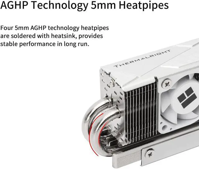 Alt view image 2 of 6 - HR10 2280 PRO SSD Cooler,2280 SSD Heatsink Cooler,Double-Sided Heat Sink,4 Heat Pipes, with Thermal Silicone Pad for 2280 SSD PC and Computer,High Performance SSD Cooler