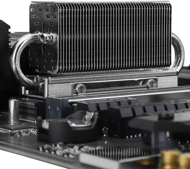 Alt view image 4 of 5 - HR10 2280 SSD Cooler,2280 SSD Heatsink Cooling,Double-Sided Heat Sink,4 Copper Heat Pipes,Desktop High Performance 2280 SSD Cooler, Thermal Pads Included(HR10 2280)