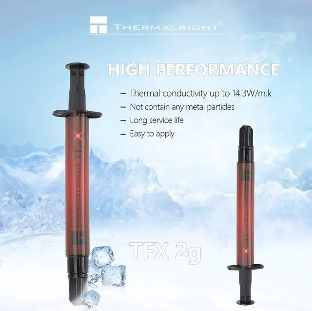 Alt view image 2 of 6 - TFX 2g Thermal Paste,The High Performance Thermal Grease for Cooling All Processors, Heat Sink Paste High Durability 14.3W/m. Graphics Cards and Heat Sinks in Computers and Consoles
