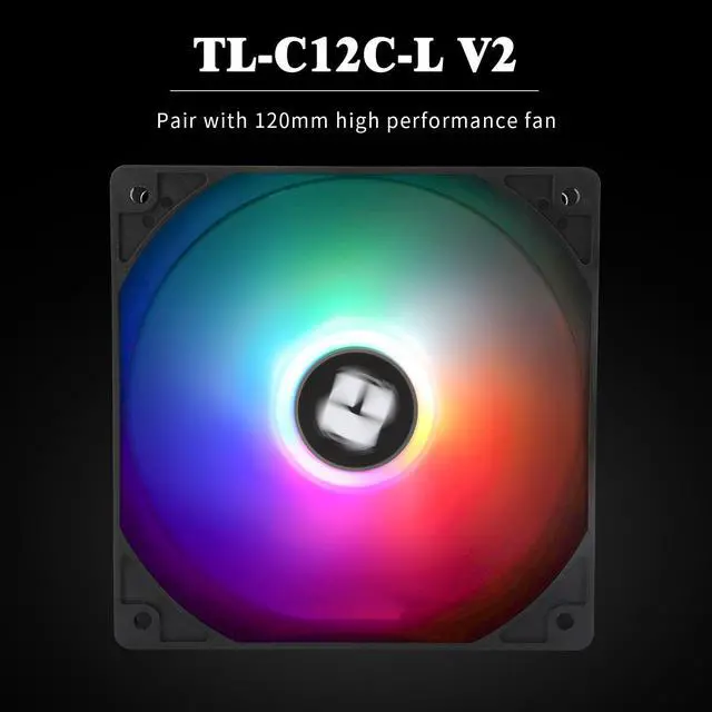 Alt view image 3 of 6 - Assassin X 120R SE V2 CPU Cooler, 4×6mm Heat Pipes, 1550RPM Speed 120mm RGB PWM Quiet Fan CPU Cooler with S-FDB Bearing, for AMD AM4 AM5/Intel 1700/1150/1151/1200/1851