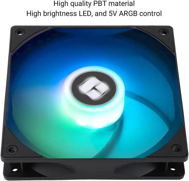 Alt view image 5 of 6 - Thermalright TL-C12RB-S V2 CPU Fan 120mm ARGB Case Cooler Fan, 4pin PWM Connector Silent Computer Reverse Fan with S-FDB Bearing Included,up to 1500RPM Cooling Fan(Black ARGB)