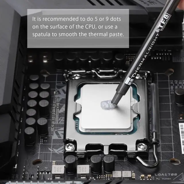Alt view image 6 of 6 - TF8 1.2g Thermal Grease,The High Performance Thermal Paste for Cooling All Processors, Heat Sink Paste High Durability 13.8W/m.k Graphics Cards and Heat Sinks in Computers and Consoles