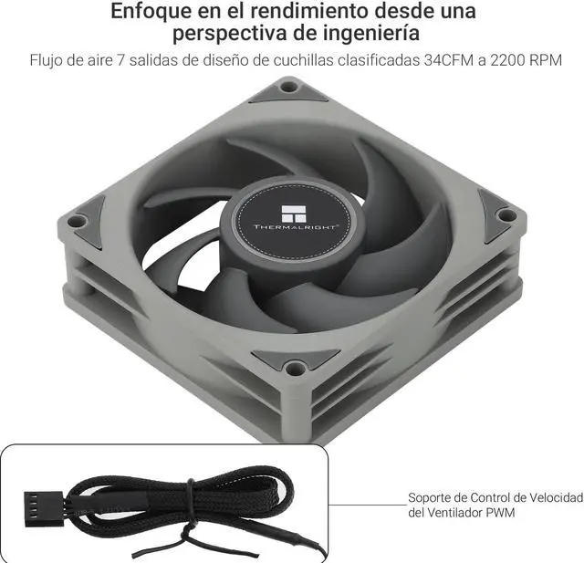 Alt view image 3 of 6 - TL-B8 CPU Fan PC Case Fan Quiet 4pin PWM Computer Fan, 8025 Specifications Silent Cooler Fan, 2200RPM Speed, Desktop CPU Cooling Fan(TL-B8)