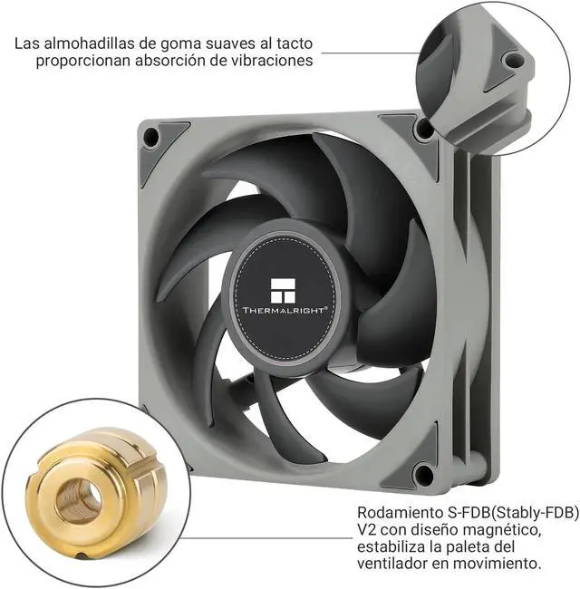 Alt view image 4 of 6 - TL-B8 CPU Fan PC Case Fan Quiet 4pin PWM Computer Fan, 8025 Specifications Silent Cooler Fan, 2200RPM Speed, Desktop CPU Cooling Fan(TL-B8)