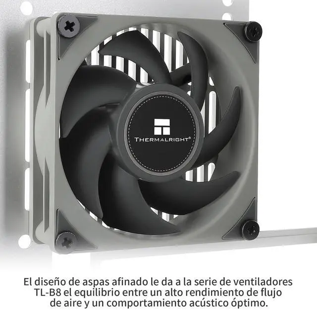 Alt view image 6 of 6 - TL-B8 CPU Fan PC Case Fan Quiet 4pin PWM Computer Fan, 8025 Specifications Silent Cooler Fan, 2200RPM Speed, Desktop CPU Cooling Fan(TL-B8)
