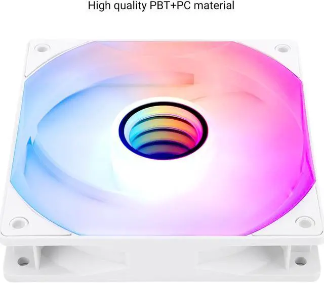 Alt view image 5 of 6 - TL-C12W-S V3 CPU Fan 120mm Case Cooler Fan ARGB, 4pin PWM Connector Silent Computer Fan with S-FDB Bearing,Desktop Cooling Fan has ARGB Mirror Light Effect (TL-C12W-S V3)
