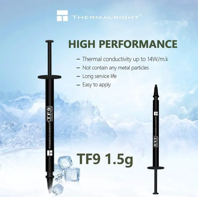 Alt view image 2 of 6 - TF9 1.5g Thermal Grease,The High Performance Thermal Paste for Cooling All Processors, Heat Sink Paste High Durability 1.5W/m. Graphics Cards and Heat Sinks in Computers and Consoles