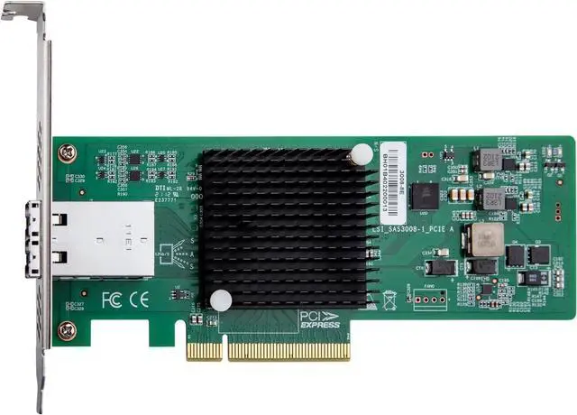 Alt view image 2 of 4 - 12G External PCIe Controller Card, SAS/SATA HBA Card, Broadcom's SAS 3008 Chip, PCI Express 3.0 X8, 2X Mini SAS SFF-8644 Ports,Same as LSI SAS 9300-8E