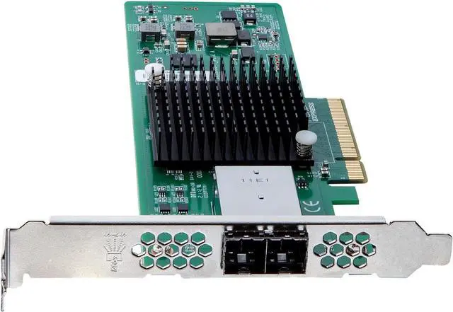 Alt view image 3 of 4 - 12G External PCIe Controller Card, SAS/SATA HBA Card, Broadcom's SAS 3008 Chip, PCI Express 3.0 X8, 2X Mini SAS SFF-8644 Ports,Same as LSI SAS 9300-8E