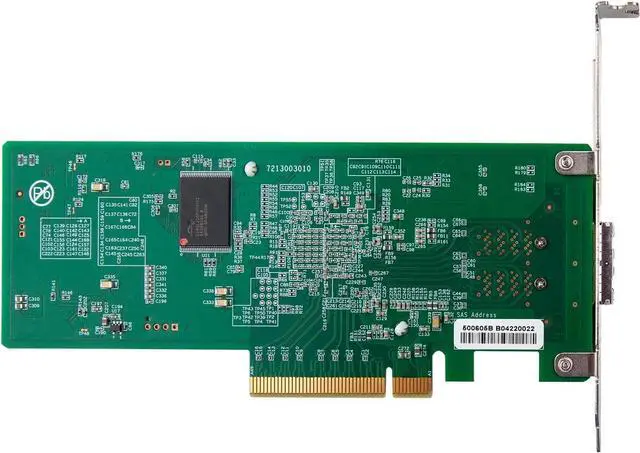 Alt view image 4 of 4 - 12G External PCIe Controller Card, SAS/SATA HBA Card, Broadcom's SAS 3008 Chip, PCI Express 3.0 X8, 2X Mini SAS SFF-8644 Ports,Same as LSI SAS 9300-8E