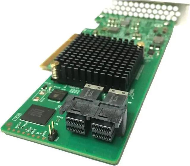 Alt view image 6 of 6 - LSI 9300-8i RAID Controller Card PCI E 3.0 12Gbps HBA IT Mode ZFS FreeNAS unRAID RAID Expander + 2 SFF-8643 SATA Cable