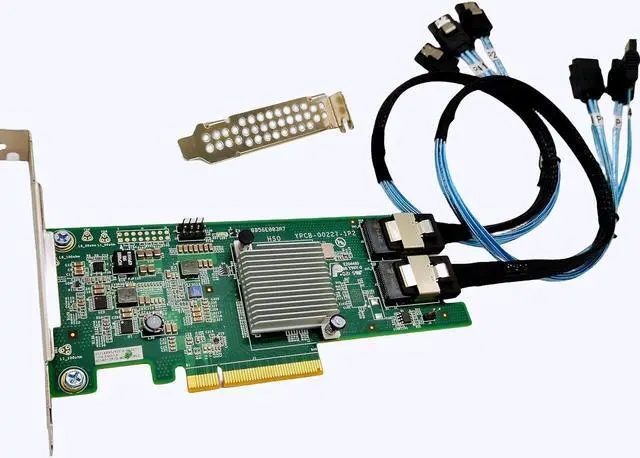 Alt view image 3 of 7 - LSI 9207-8i RAID Controller Card SAS 6Gbs HBA P20 IT Mode for ZFS FreeNAS unRAID RAID Expander Card + 2 * 8087 SATA Cable