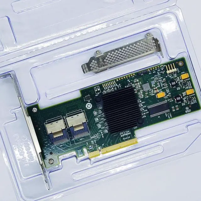 Alt view image 5 of 7 - 9240-8i 6Gbps SAS HBA FW:P20 9211-8i IT Mode ZFS FreeNAS unRAID 2* SFF-8087 SAS SATA Host Bus Adapter Controller Card