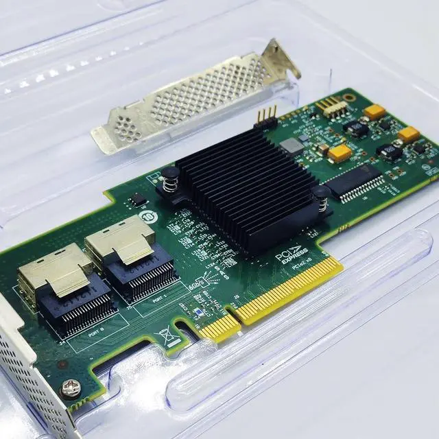 Alt view image 6 of 7 - 9240-8i 6Gbps SAS HBA FW:P20 9211-8i IT Mode ZFS FreeNAS unRAID 2* SFF-8087 SAS SATA Host Bus Adapter Controller Card