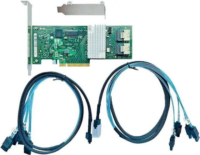 Main image of LSI 9211-8I RAID Controller Card FW:P20 IT Mode ZFS FreeNAS unRAID SAS PCI E RAID Expander + 2* SFF8087 SATA Cable