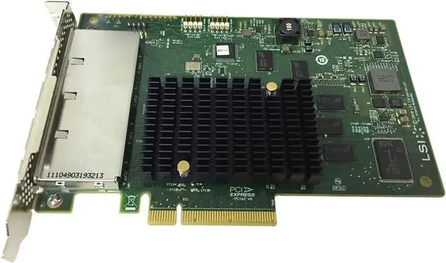Alt view image 6 of 7 - LSI 9201-16e RAID Controller Card 6Gbps 16-Lane External SAS HBA FW:P20 IT Mode PCIe SATA Expander Card for ZFS FreeNAS unRAID