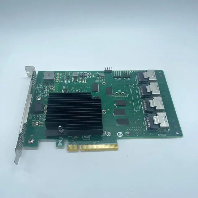 Alt view image 3 of 6 - SAS9201-16i LSI 9201-16i 16-Lane 6Gbps RAID Controller Card HBA P19 PCI E Expander Card IT Mode ZFS FreeNAS unRAID+4* Cable SATA