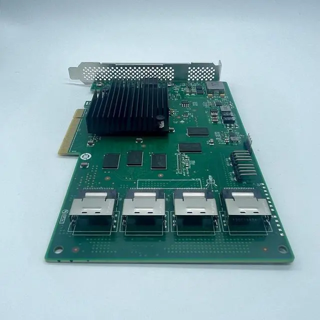 Alt view image 5 of 6 - SAS9201-16i LSI 9201-16i 16-Lane 6Gbps RAID Controller Card HBA P19 PCI E Expander Card IT Mode ZFS FreeNAS unRAID+4* Cable SATA