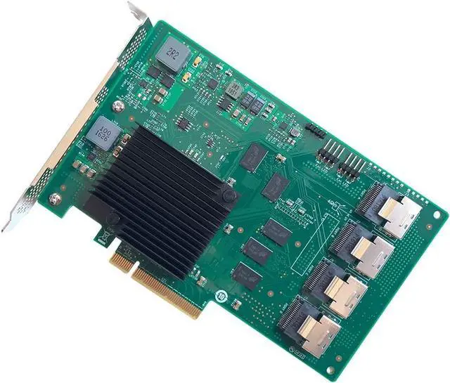 Alt view image 5 of 5 - LSI 9201-16i 16-Lane 6Gbps RAID Controller Card HBA P19 PCI E Expander Card IT Mode ZFS FreeNAS unRAID+4* Cable SATA