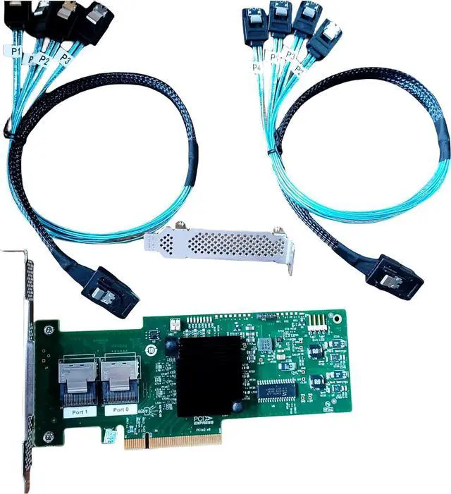 Alt view image 2 of 5 - 9220-8i 6Gbps SAS HBA FW:P20 9211-8i IT Mode ZFS FreeNAS unRAID+2*SFF-8087 SAS SATA