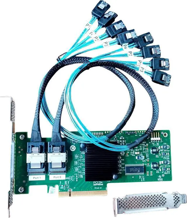 Main image of 9220-8i 6Gbps SAS HBA FW:P20 9211-8i IT Mode ZFS FreeNAS unRAID+2*SFF-8087 SAS SATA