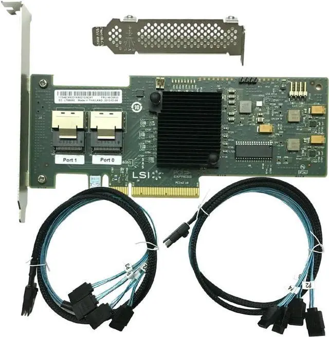 Main image of LSI 9200-8i (9211-8I) RAID Controller Card 6Gbps SAS PCI E HBA IT Mode ZFS FreeNAS unRAID RAID Expander + 2 Cable SATA