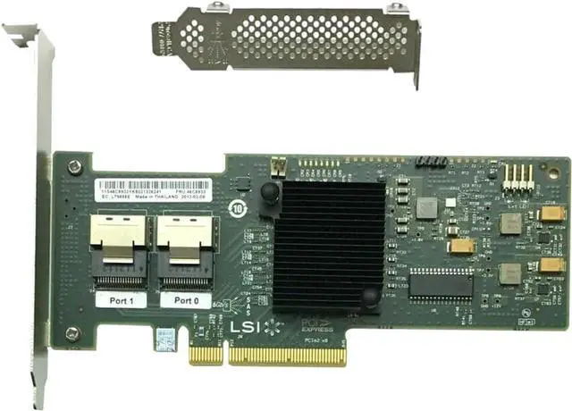 Alt view image 2 of 5 - LSI 9200-8i (9211-8I) RAID Controller Card 6Gbps SAS PCI E HBA IT Mode ZFS FreeNAS unRAID RAID Expander + 2 Cable SATA